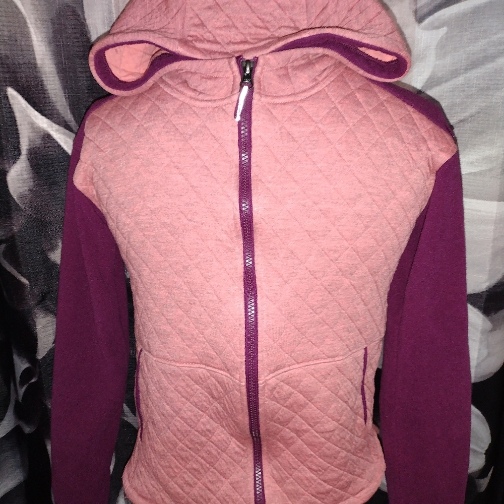 Coral and purple lite coat